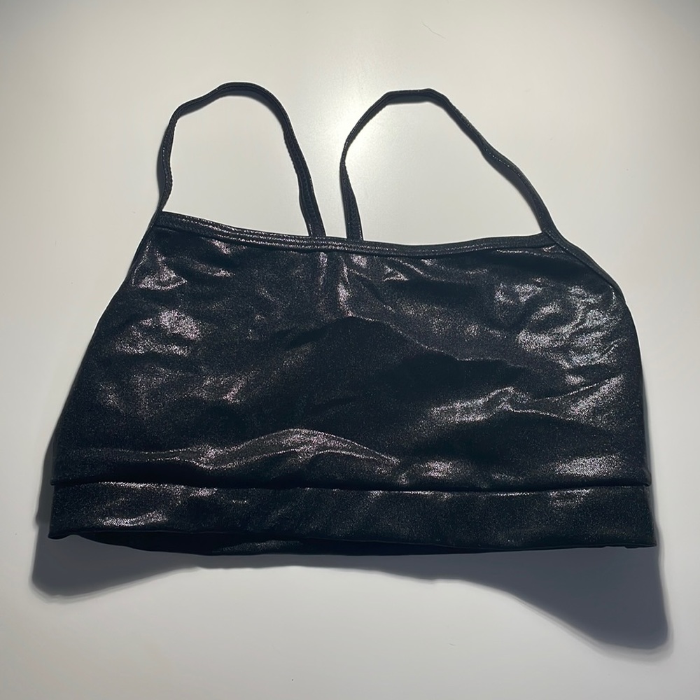 Black Sports Bra with shimmer